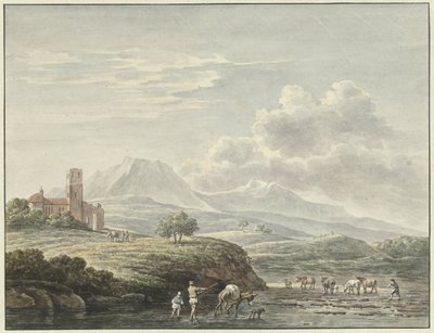Italienskt landskap av Daniël Dupré