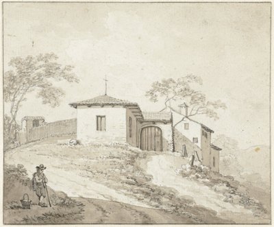 Kyrka eller kloster nära Bologna av Daniël Dupré
