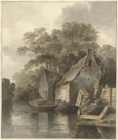 Hus på en kanal av Daniël Kerkhoff