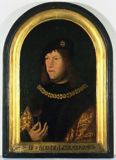 Fredrik I (1471-1533) kung av Danmark, ca 1520 (olja på panel) av Danish School