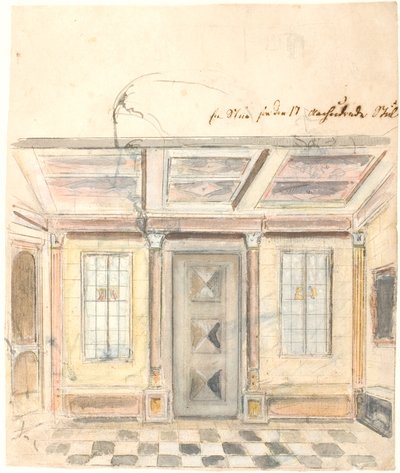 Ett vardagsrum från 1600-talsstil av Dankvart Dreyer