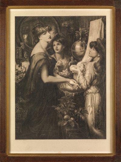 Den vackra handen av Dante Gabriel (after) Rossetti
