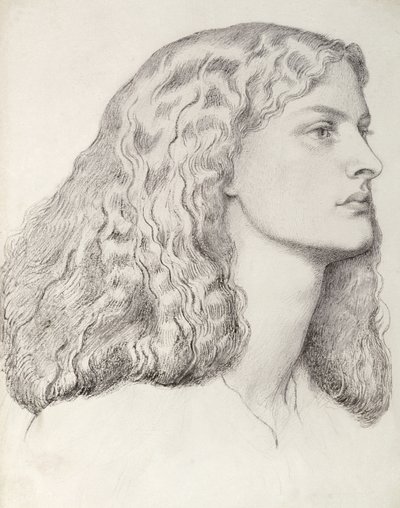 Annie Miller (penna och bläck) av Dante Gabriel Charles Rossetti