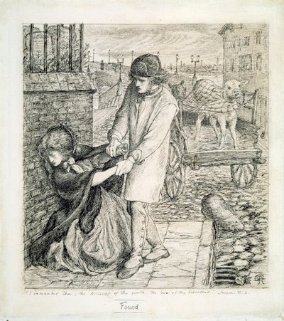Hittades av Dante Gabriel Charles Rossetti