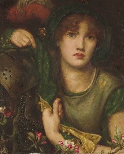 My Lady Greensleeves, 1863 av Dante Gabriel Charles Rossetti