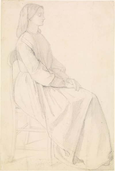 Porträtt av Elizabeth Siddal av Dante Gabriel Charles Rossetti