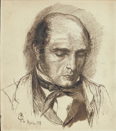 Porträtt av Henry Polidori, 1953 av Dante Gabriel Charles Rossetti