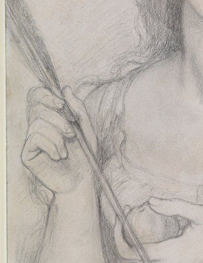 Studie för "Venus Verticordia" av Dante Gabriel Charles Rossetti