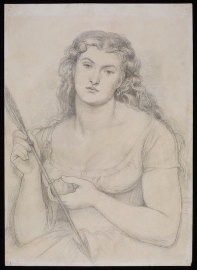 Studie för "Venus Verticordia", c.1863-64 av Dante Gabriel Charles Rossetti