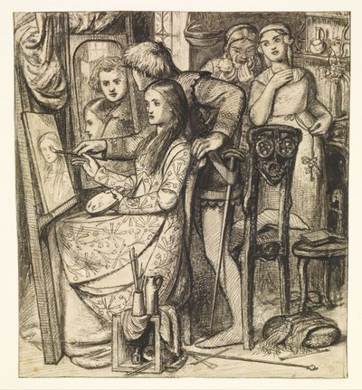 Kärlekens spegel eller en liknelse om kärlek av Dante Gabriel Charles Rossetti