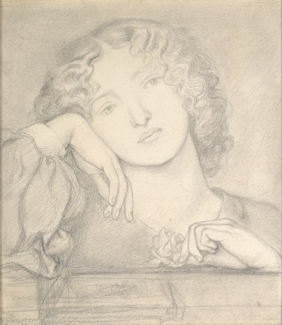 Man Rose, c1860-talet av Dante Gabriel Rossetti