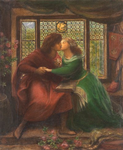 Paolo och Francesca da Rimini av Dante Gabriel Rossetti