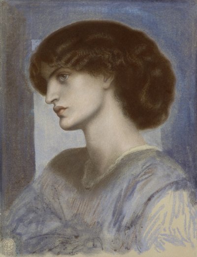 Porträtt av Jane Morris, 1868-1874. av Dante Gabriel Rossetti