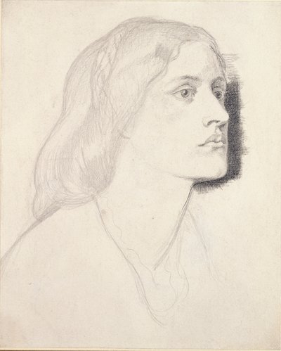Porträtt av fröken Ruth Herbert, troligen 1858 av Dante Gabriel Rossetti