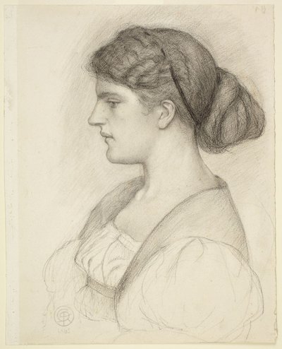 Profilbyst av Fanny Cornforth av Dante Gabriel Rossetti