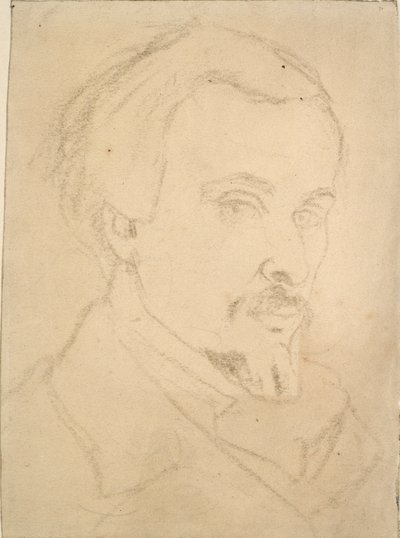 Självporträtt, c1850-1870 av Dante Gabriel Rossetti