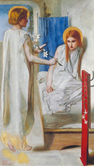 Bebådelsen av Dante Gabriel Rossetti