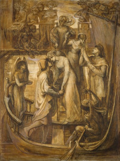 Kärlekens båt, 1881. av Dante Gabriel Rossetti