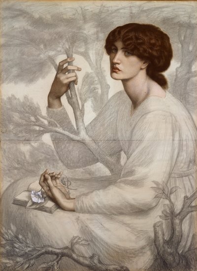Dagdrömmen, sent 1800-tal av Dante Gabriel Rossetti