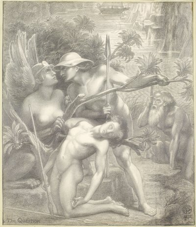Frågan, sfinxen av Dante Gabriel Rossetti