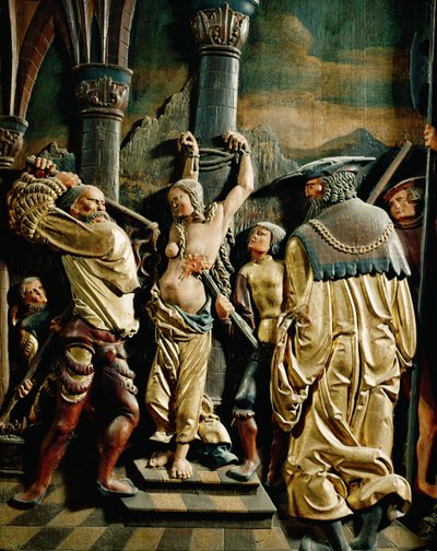 Den heliga Agathas martyrium (relief i lind) av Danube School