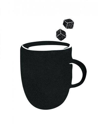 Mugg med sött svart kaffe av Danushka Abeygoda