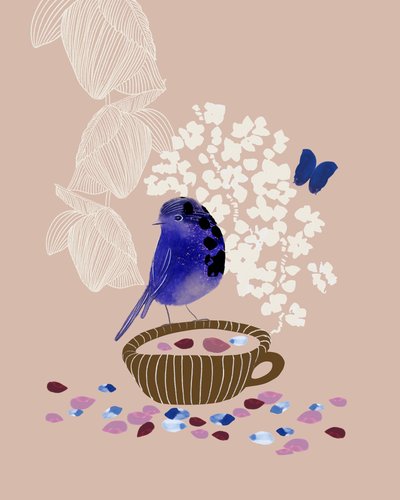 Det fantasifulla Blue Bird-teet av Danushka Abeygoda