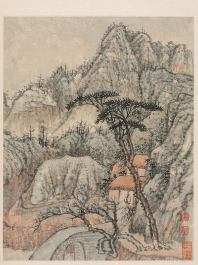 Reminiscenser från Qinhuai-floden, Qingdynastin av Daoji Shitao