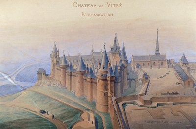 Plan för restaurering av Vitres slott av Darcy L.