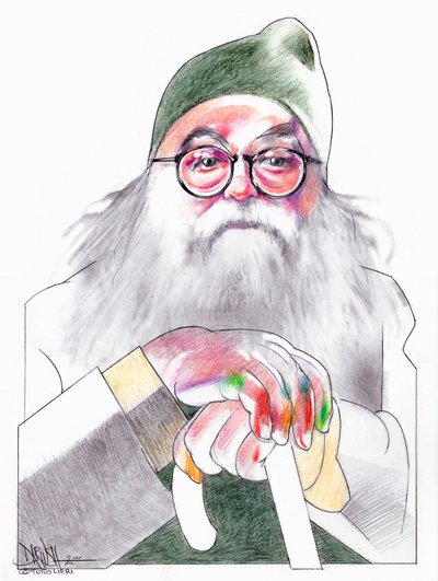 Ando Gilardi, 2000 (blyerts på papper) av Dariush Radpour
