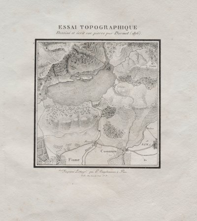 Samling av litografiska essäer: Topografisk essä, 1816. av Darmet