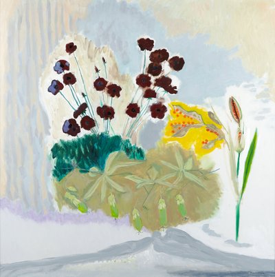 Seedpods and Cosmos, 2010 (olja på duk) av David Alan Redpath Michie