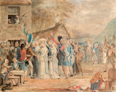 Highland Bröllop av David Allan