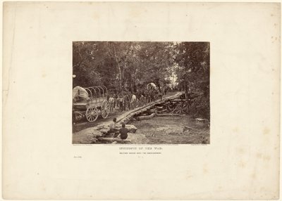 Militärbron över Chickahominy av David B. Woodbury