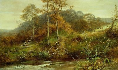 Höstflodscen, bäcken av David Bates