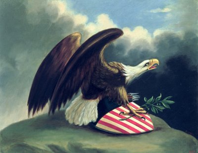 Bald Eagle and the Shield of the United States, c.1847 av David Bustill Bowser