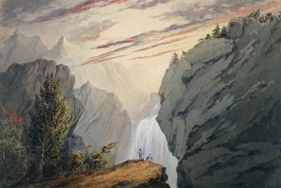 Vid vattenfallet, ca. 1850. av David Claypoole Johnston