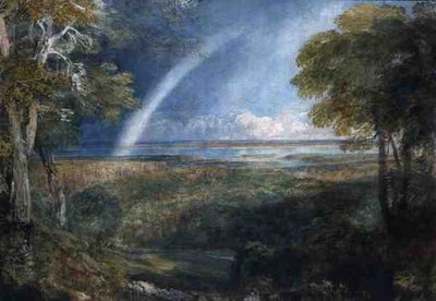 A Rainbow over the Severn (akvarell på papper) av David Cox