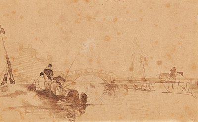 Ta in haken (bläck och tvätt) av David Cox