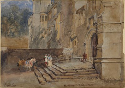 Ingången till Haddon Hall av David Cox