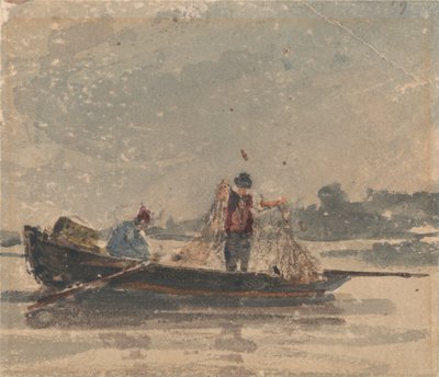 Fiskare som ritar ett nät av David Cox