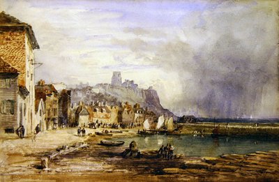 Folkestone (akvarell på papper) av David Cox