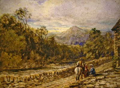 Going to Market (akvarell på papper) av David Cox