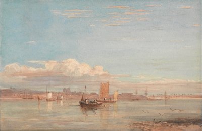 Greenwich Hospital från Woolwich Reach av David Cox