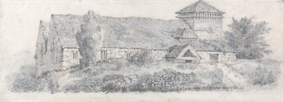 Llanfair Church, North Wales för A Treatise on Landscape Painting and Effect in Water Colours av David Cox