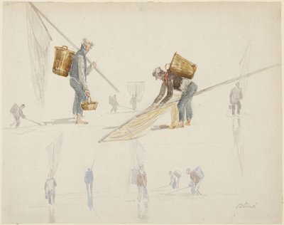 Studier av fiskare av David Cox