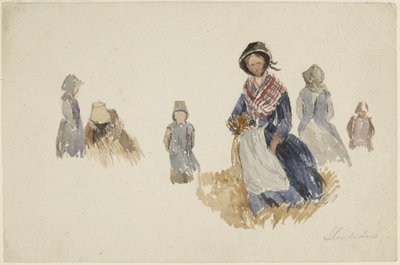 Studier av kvinnor av David Cox