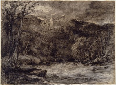 En bergstornado av David Cox the elder