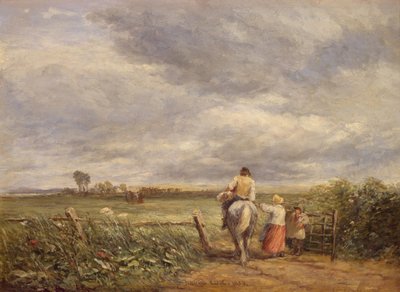 Går till Hayfield, 1853. av David Cox the elder