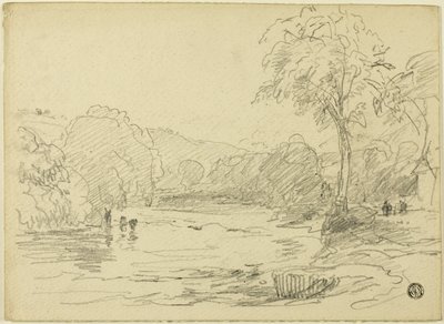 Flodscenen av David Cox the elder